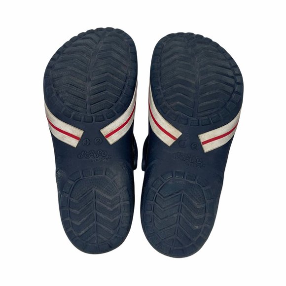 Crocs Jibbitz Navy Red Platform Clogs Unisex J 2 - Picture 9 of 10